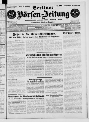Berliner Börsen-Zeitung vom 30.06.1934