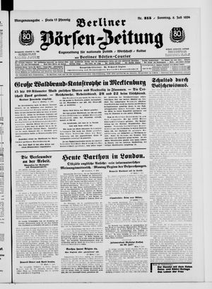 Berliner Börsen-Zeitung vom 08.07.1934