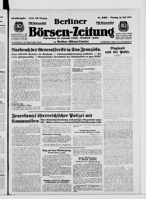 Berliner Börsen-Zeitung vom 16.07.1934