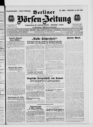 Berliner Börsen-Zeitung vom 18.07.1934