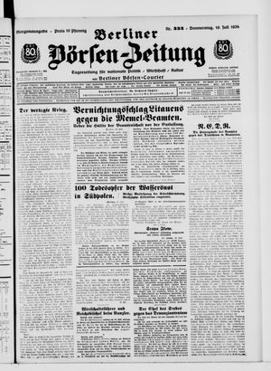 Berliner Börsen-Zeitung vom 19.07.1934