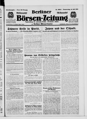 Berliner Börsen-Zeitung vom 19.07.1934