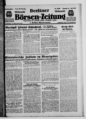 Berliner Börsen-Zeitung vom 23.07.1934