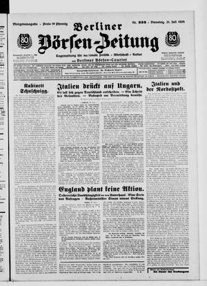 Berliner Börsen-Zeitung vom 31.07.1934