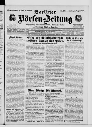 Berliner Börsen-Zeitung vom 10.08.1934