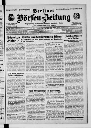 Berliner Börsen-Zeitung vom 04.09.1934