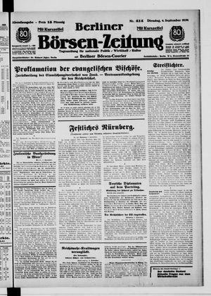 Berliner Börsen-Zeitung vom 04.09.1934