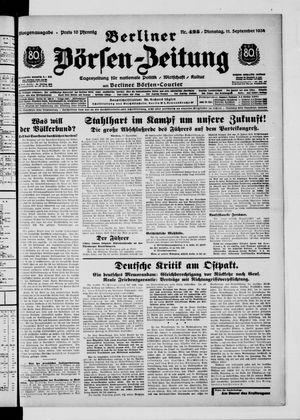 Berliner Börsen-Zeitung vom 11.09.1934