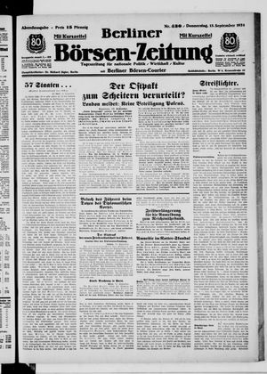 Berliner Börsen-Zeitung vom 13.09.1934