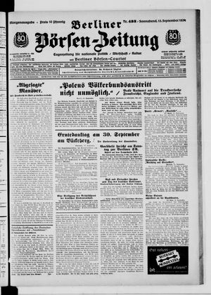 Berliner Börsen-Zeitung vom 15.09.1934