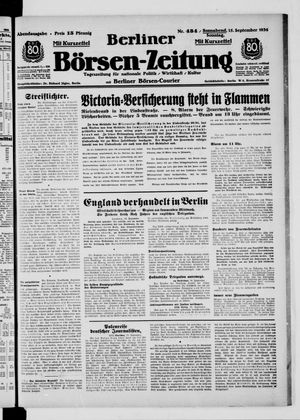 Berliner Börsen-Zeitung vom 15.09.1934