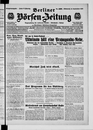 Berliner Börsen-Zeitung vom 19.09.1934