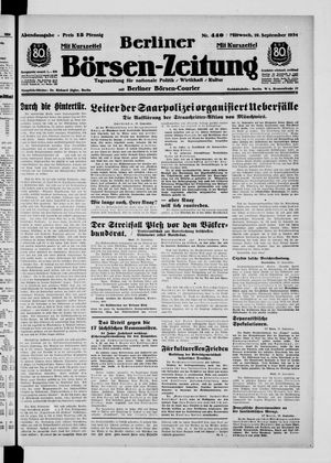 Berliner Börsen-Zeitung vom 19.09.1934
