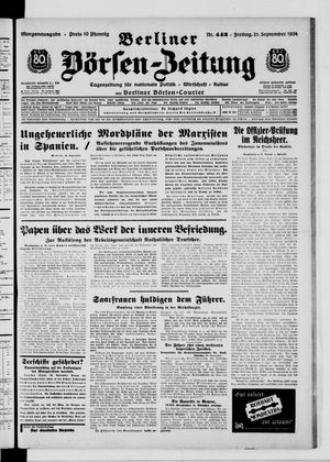 Berliner Börsen-Zeitung vom 21.09.1934