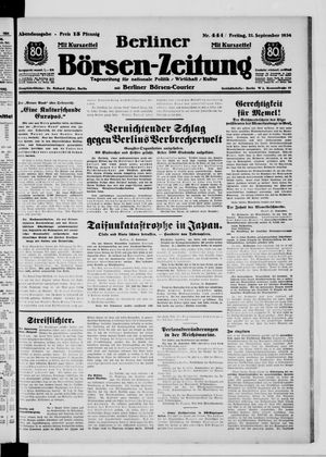 Berliner Börsen-Zeitung vom 21.09.1934