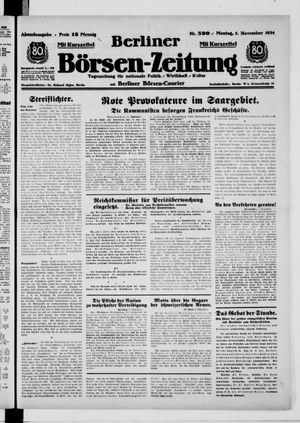 Berliner Börsen-Zeitung vom 05.11.1934