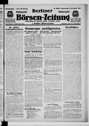 Berliner Börsen-Zeitung vom 08.11.1934