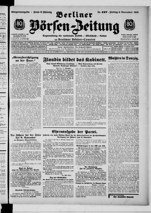 Berliner Börsen-Zeitung vom 09.11.1934