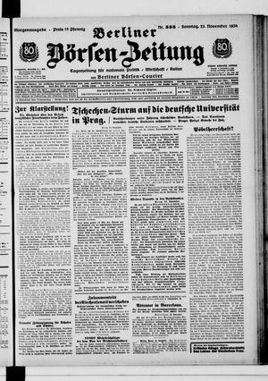 Berliner Börsen-Zeitung on Nov 25, 1934