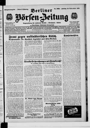 Berliner Börsen-Zeitung on Nov 30, 1934