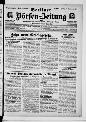 Berliner Börsen-Zeitung vom 14.12.1934