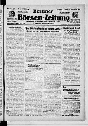 Berliner Börsen-Zeitung on Dec 21, 1934