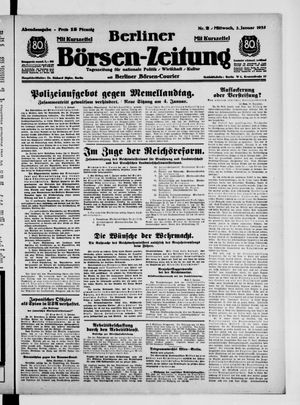 Berliner Börsen-Zeitung vom 02.01.1935