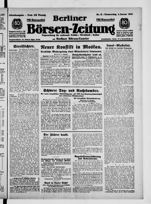 Berliner Börsen-Zeitung vom 03.01.1935