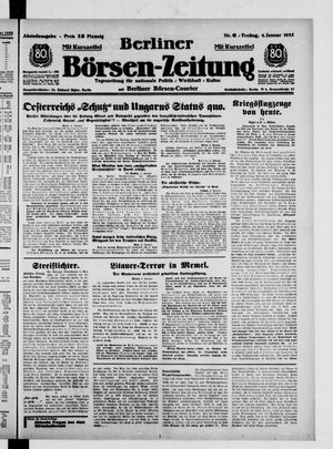 Berliner Börsen-Zeitung vom 04.01.1935
