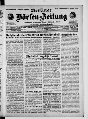 Berliner Börsen-Zeitung vom 05.01.1935