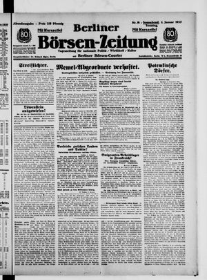 Berliner Börsen-Zeitung vom 05.01.1935