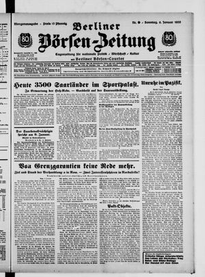 Berliner Börsen-Zeitung vom 06.01.1935