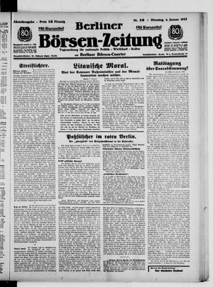 Berliner Börsen-Zeitung vom 08.01.1935