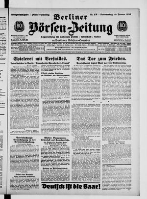 Berliner Börsen-Zeitung vom 10.01.1935