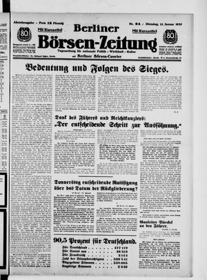 Berliner Börsen-Zeitung vom 15.01.1935