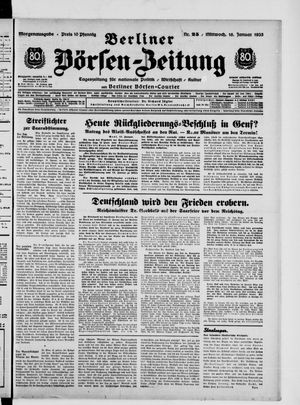 Berliner Börsen-Zeitung vom 16.01.1935
