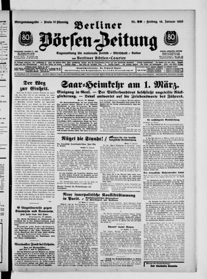 Berliner Börsen-Zeitung vom 18.01.1935