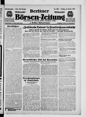 Berliner Börsen-Zeitung vom 18.01.1935