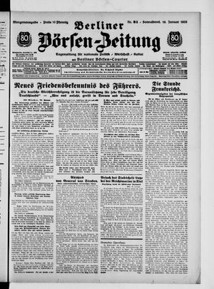 Berliner Börsen-Zeitung vom 19.01.1935