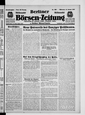 Berliner Börsen-Zeitung vom 23.01.1935