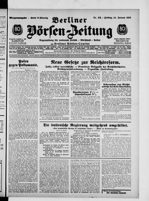 Berliner Börsen-Zeitung vom 25.01.1935