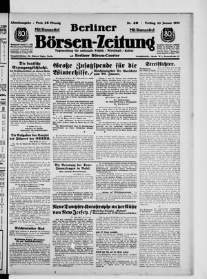 Berliner Börsen-Zeitung vom 25.01.1935