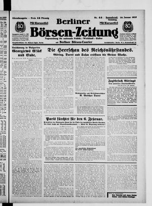 Berliner Börsen-Zeitung vom 26.01.1935