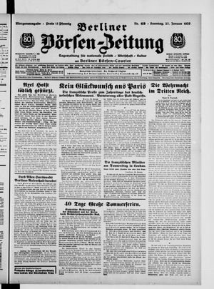 Berliner Börsen-Zeitung vom 27.01.1935