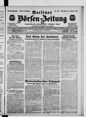 Berliner Börsen-Zeitung vom 29.01.1935