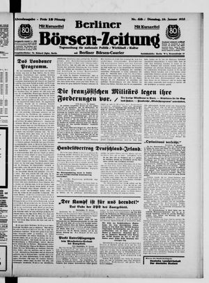 Berliner Börsen-Zeitung vom 29.01.1935