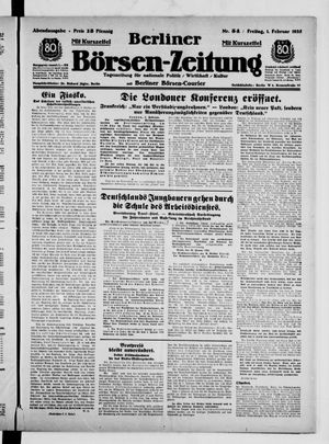 Berliner Börsen-Zeitung vom 01.02.1935