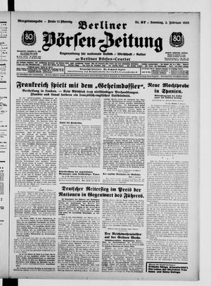 Berliner Börsen-Zeitung vom 03.02.1935