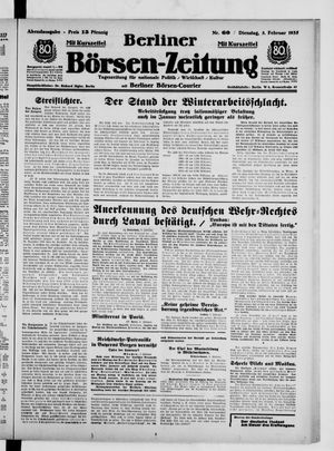 Berliner Börsen-Zeitung vom 05.02.1935