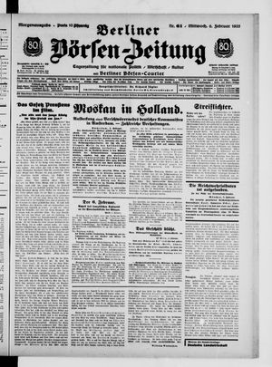 Berliner Börsen-Zeitung vom 06.02.1935